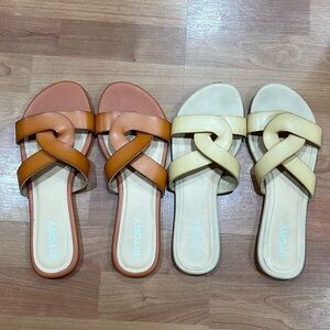 Set of 2 Fitori Slip on Flats